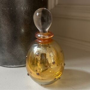 Roger Gandelman Signed Gold Luster Bottle